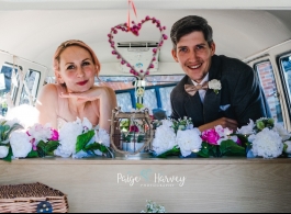 Splitscreen Campervan for weddings in Farnham